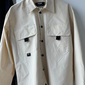 MSGM Ripstop Beige Shirt
